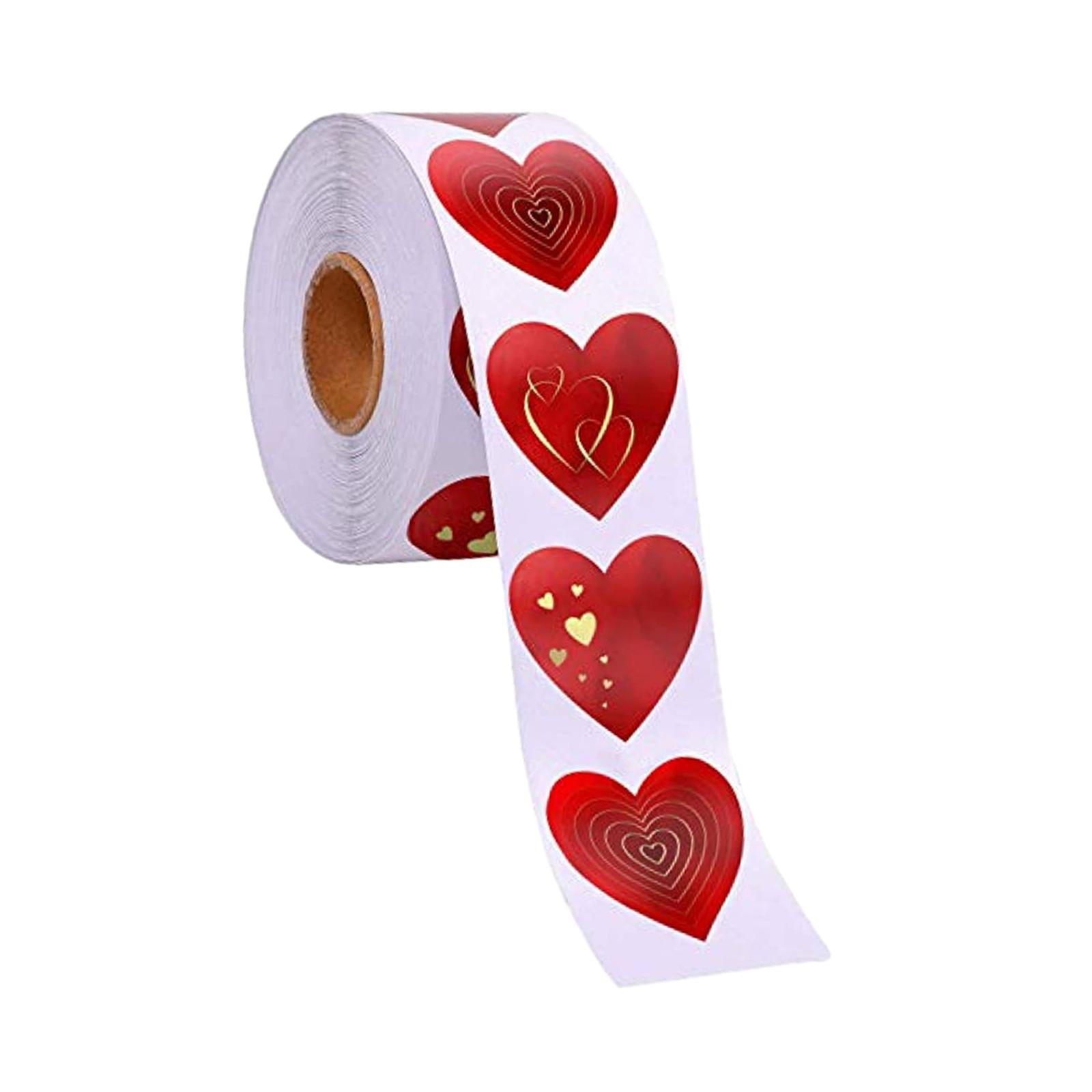 Bothyi - Pegatinas Del Día De San Valentín, Etiquetas De Sello Para Cajas De Regalo, Bolsas De Venta, Bolsa De Regalo, Estampado De Corazón, 2,5 Cm