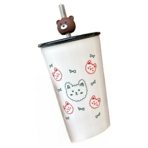 Total Upgrate - Tazon Taza 400Ml Bombilla Ceramica Diseño Ositos