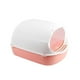 thumbnail image 3 of Caja De Arena Para Gatos Completamente Cerrada Para Animales Pequeños Conejo Orinal Desmontable Inodoro Base Rosa, 3 of 5