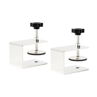 Magideal - 2 Abrazaderas Metálicas Para Cajones Frontales, Con Soporte De Fácil Ajuste, Plantilla, Kit Adaptador, Accesorios Y Clip De Fijación Para Carpintería.