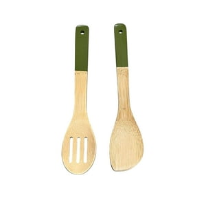 Oem - Set 2 Paletas Cucharon Ocina Larga Madera Bamboo