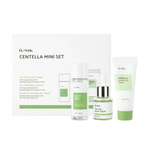 Iunik - Set De Skincare Coreano De Tónico, Sérum Y Crema Con Centella Asiática Y Árbol De Té -