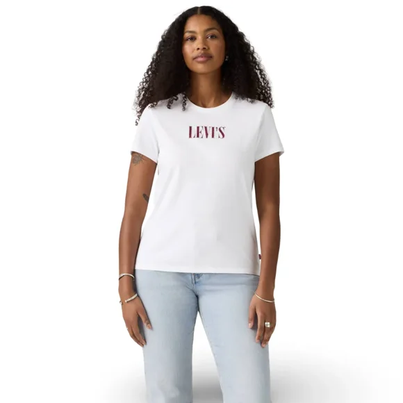 Polera Mujer The Perfect Tee Serif Stud Outline Brigh Levis