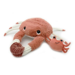 Les Ptipotos - Peluche Cangrejo Cassecou Mamá Y Bebé - Terracota