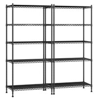 Estantes De Almacenamiento Romorgniz Ajustables De Metal, 5 Niveles, 1010 Libras