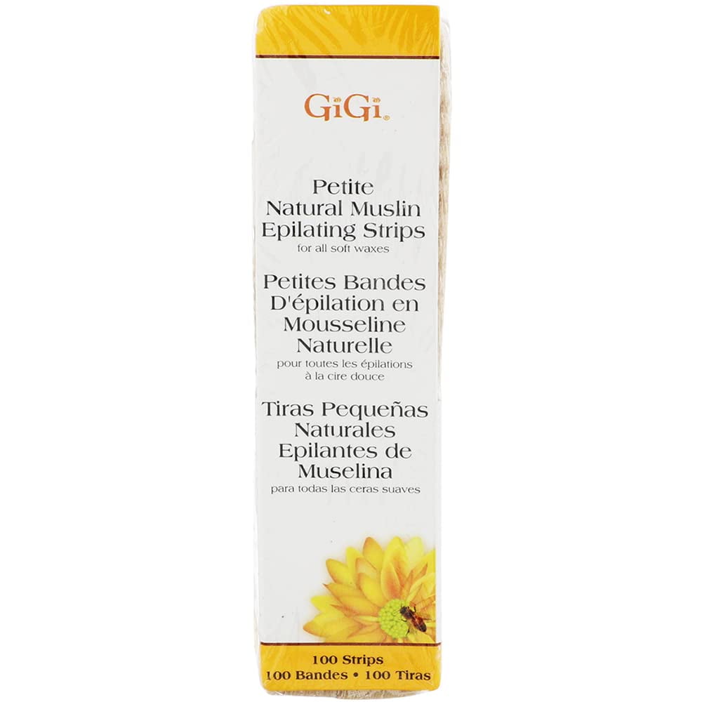 Bandas Depilatorias Gigi Petite Natural Muslin 100 Bandas