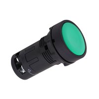 Magideal - Interruptor De Botón Momentáneo, Interruptor De Botón De Reinicio De Cabeza Plana, Redondo Para Piezas De Reparación De Equipos Industriales, Fácil De