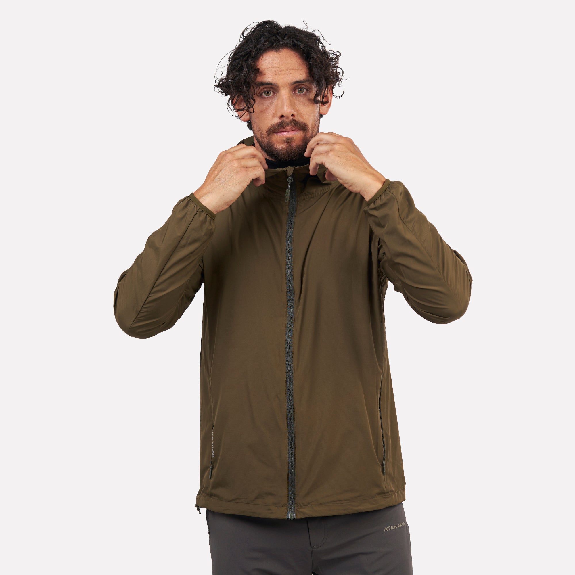 Cortaviento Hombre Declive Verde Atakama Outdoor