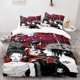 thumbnail image 1 of NANA Collage Art Themed Printed Bedding Including a Soft Duvet Cover and Two Pillowcases Suitable for All Seasons an Ideal Choice for Home Bedrooms and Guest Ro, 1 of 1