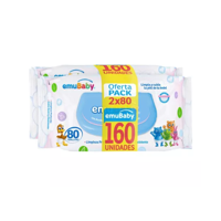 Pack De Toallas Humedas Emubaby C/T 80 Und