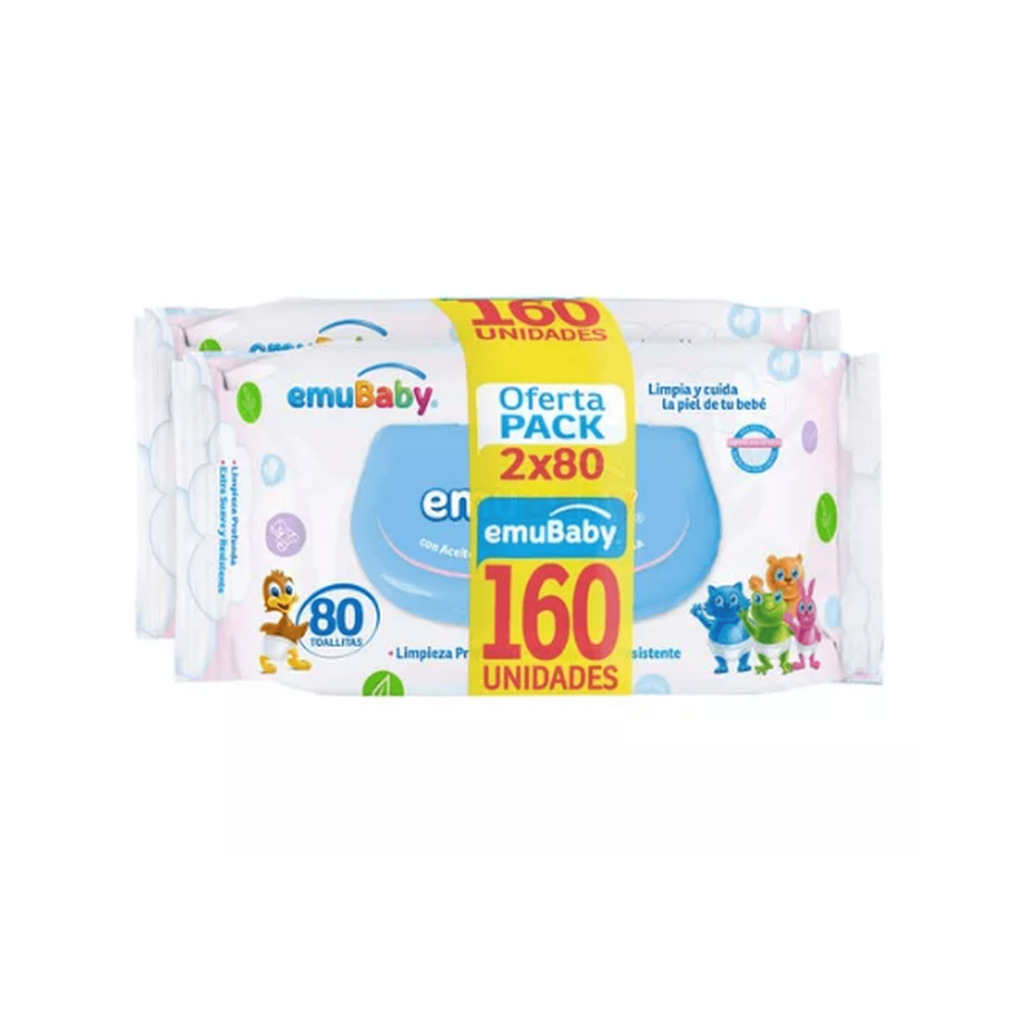 Pack De Toallas Humedas Emubaby C/t 80 Und