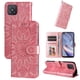 thumbnail image 1 of Funda tipo cartera FOXDOCK para OPPO A53 5G , diseño girasol en relieve, cuero PU, cierre magnético, soporte y tarjetero, 1 of 5