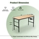 thumbnail image 1 of Adjustable Height Workbench, 60" Rubber Wood Top Heavy duty Workstation with Power Outlets, 2000 LBS Load Capacity Hardwood Worktable for Workshop, Garage, Office, Home, Commercial, 1 of 3