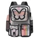 thumbnail image 2 of Mochila Transparente Resistente Crvint con Diseño de Mariposa, 2 of 8