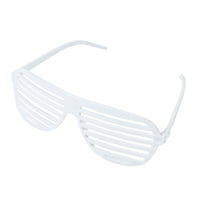 Gafas De Sol Fun Express Shutter Shades, Color Blanco, 12 Unidades