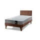 thumbnail image 2 of Cama Europea Zen Best 1.5 Plaza Colchon Resortes Base Dividida + Respaldo Tela Café, 2 of 7