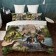 thumbnail image 1 of Game Fans Animal Print Lion Horse Cat Quilt Duvet Cover Set Children3-Piece Bedding Set, 1 of 5
