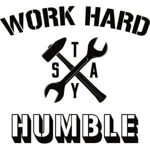 Rienda Libre Graphics - Decomural Work Hard Stay Humble Ws-46125