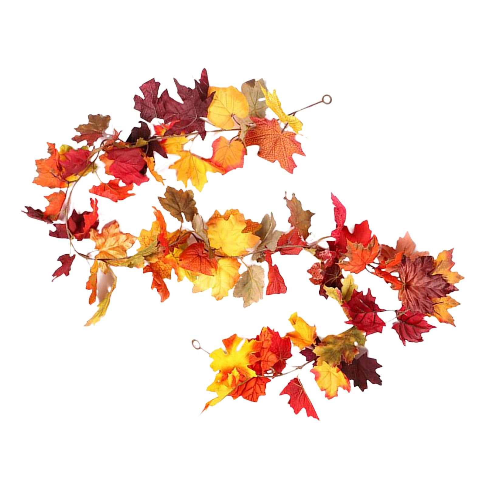 Bothyi - Guirnalda De Hojas De Arce Con Luces De Cadena Led Para El Hogar Acción De Gracias Navidad