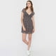 thumbnail image 4 of Vestido Mujer Corto Malla Animal Print Café Corona, 4 of 5