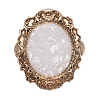 Magideal - Paletas De Uñas, Paletas De Mezcla De Uñas Exhibición De Arte De Uñas Placa De Mezcla De Pigmento Soporte De Bricolaje Paletas De Maquillaje Accesorio , Dorado