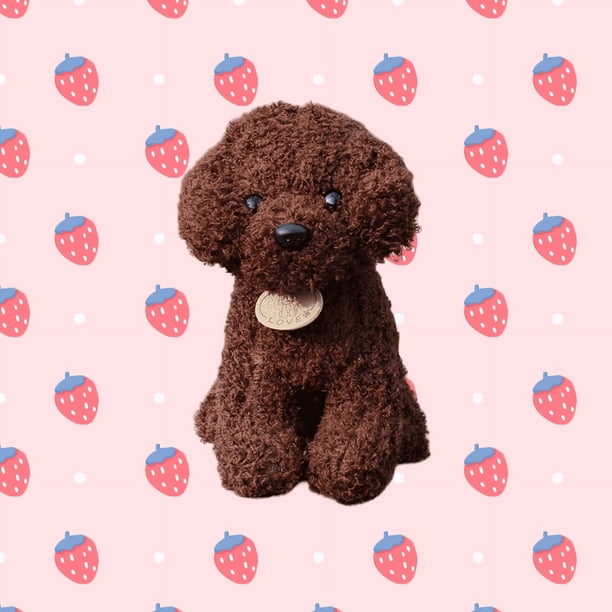 1pc, Simulation Teddy Dog Plush Doll(7.87"x3.15"), Cute Soft Puppy Toy, Animal Dolls, Birthday Gifts, Party Gifts, Holiday Supplies, Room Decor, Home Decor