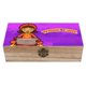 thumbnail image 1 of Chica Palabra Caja Organizadora de Madera Rústica - Caja Decorativa Multifuncional para Escritorio, Hogar, Oficina, Joyas y Manualidades, 1 of 6