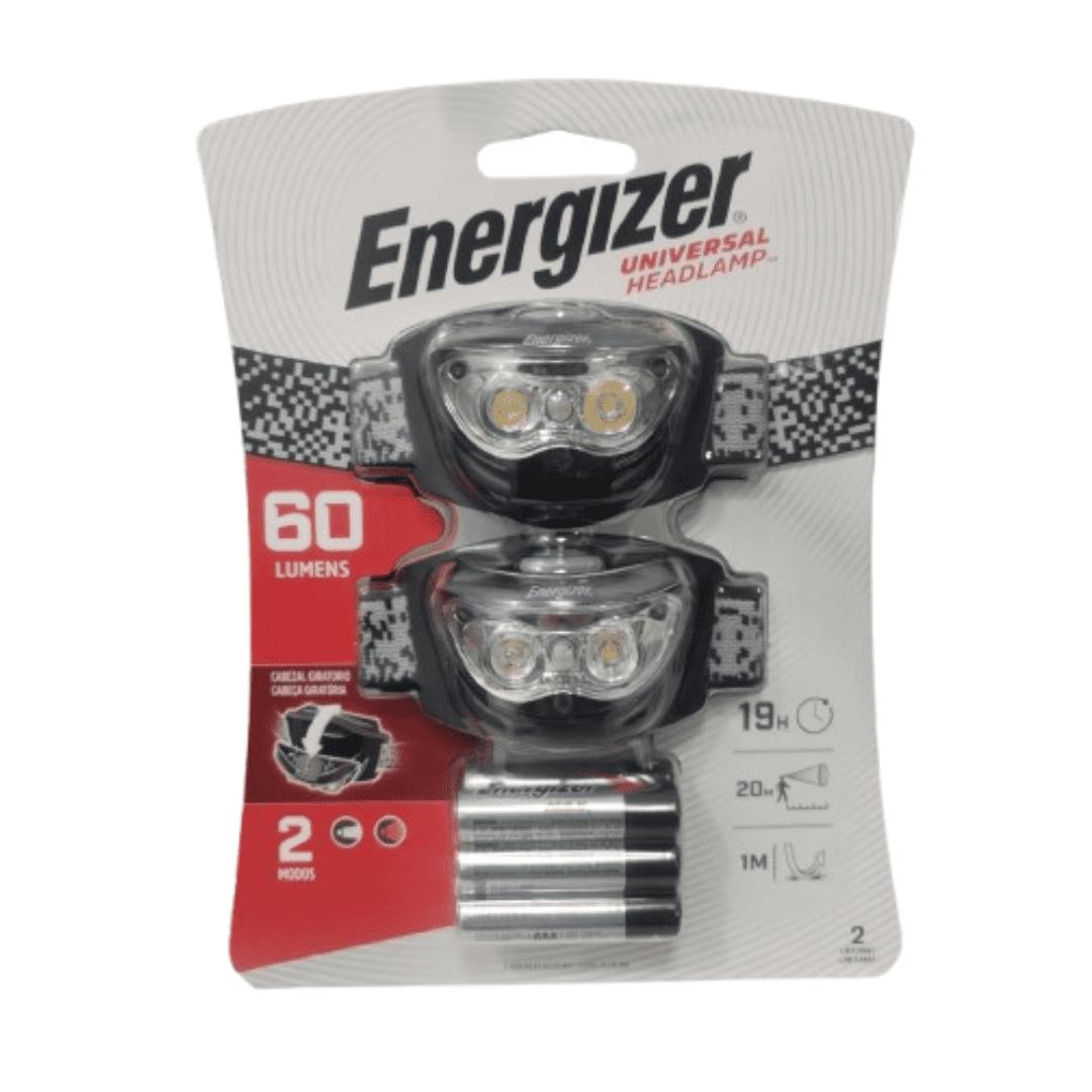 Energizer - Linterna Frontal Hd33a4 60 Lumenes Negro