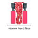 thumbnail image 5 of Cuerda de saltar para entrenamiento de fitness, gimnasio, ejercicio ajustable, cuerda de saltar de velocidad para adultos, 5 of 5