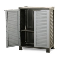 Ram - Armario Closet Plástico Mediano Multiuso Gris 68X39X92Cm