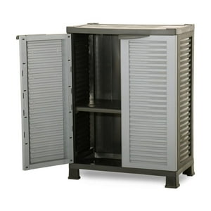 Ram - Armario Closet Plástico Mediano Multiuso Gris 68X39X92Cm Gris Único