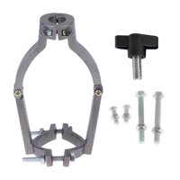 Magideal - Convertidor De Espiga Cuadrada De Metal, Herramienta De Ubicación, Abrazadera De Diámetro De 1,5 ~ 2,2 Pulgadas, Convertidor De De Taladro De , Juego Completo