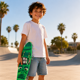 thumbnail image 2 of Skate Penny Cruiser Patineta Green Monster Ruedas Led Niños, 2 of 4
