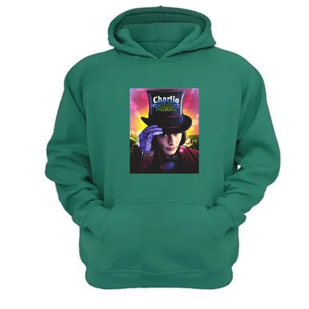 Genérico - Polerón Canguro Wonka Verde Aguamarina Talla S Unisex