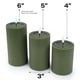 thumbnail image 4 of Velas pilar LED WYZworks sin llama con control remoto y temporizador, set de 3, 4 of 9
