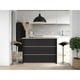 thumbnail image 2 of Isla De Cocina Auxiliar 90x120x60 Cm Negro Y Café Claro, 2 of 3