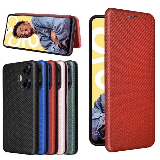 Funda Flip para FOXDOCK Realme C55 - Funda magnética de negocios, funda protectora delgada