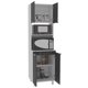 thumbnail image 4 of Mueble Cocina Para Microondas Fendi Blanco - Roble, 4 of 8