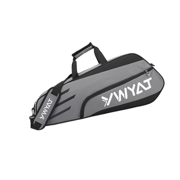 Bolsa Para Raquetas De Bádminton, Bolsa Para Deportes Al Aire Libre, Cierre De Cremallera, Bolsa Para Transportar Raquetas, Color Gris Y Negro
