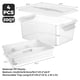 thumbnail image 3 of Caja de almacenamiento CraftGenes 19 L transparente, juego de 4 con bandeja, 3 of 8