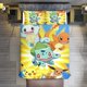 thumbnail image 1 of 3 Piece Bedding SetSilver PokmonPikachu Eevee Charmander Squirtle BulbasaurComforter Set for Kids Boys Teen Tween 3D Lightweight Microfiber Bedding Sets, 1 of 5