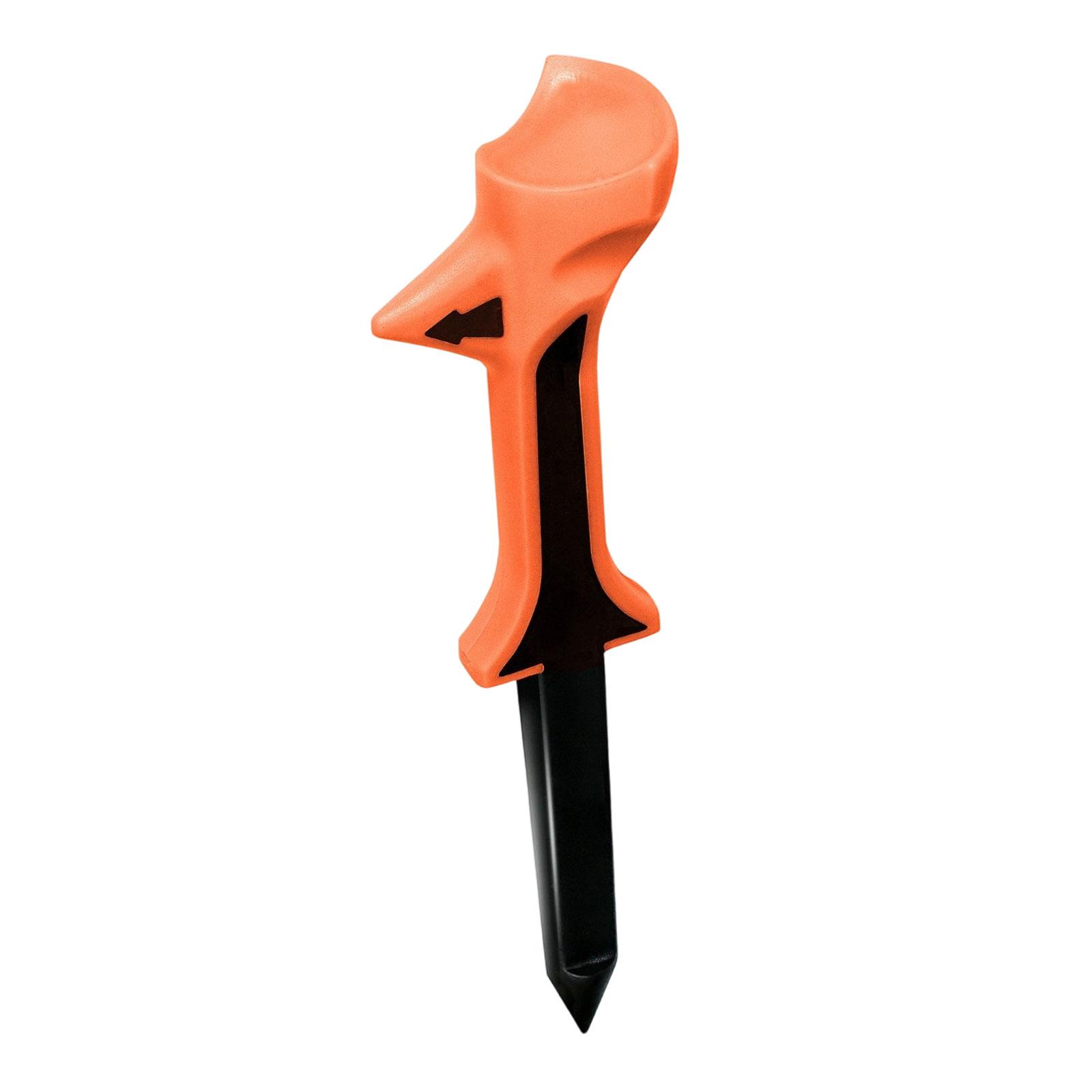 Magideal - Tee De Golf Accesorio De Golf Práctico, Robusto Y Profesional Soporte Para Pelotas Tee De Pelota De Golf Para Ejercicios De Entrenamiento Campo De Prá Naranja