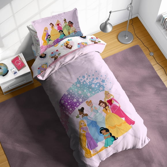 Juego de edredón Sunny Side Up Disney Princess Twin Kids, 5 unidades