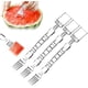 thumbnail image 1 of Cortador sandía 2 en 1 2026 tenedor acero inoxidable fruta cubos perfectos, 1 of 7