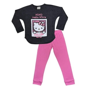 Pijama Niña Hello Kitty Gris 4