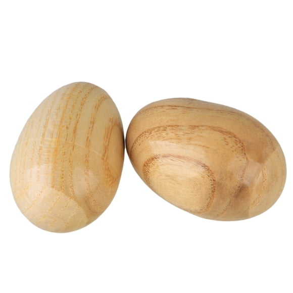 Cascabeles de huevo Lovermusic 6x4 cm de madera – Pack de 2