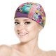 thumbnail image 5 of Abby Hatcher Gorro de Natación de Licra, Gorro de Baño de Tela Cómoda, Gorro Elástico Antideslizante para Hombres, Mujeres y Niños, 5 of 6
