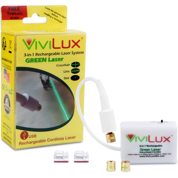 Guía Láser ViviLux 3 en 1 Recargable Verde