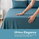 thumbnail image 5 of Sábana de Hielo de Microfibra REGALWOVEN, Sábana Suave, Ropa de Cama para Dormitorio Azul Oscuro 1, 5 of 5
