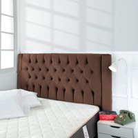 Respaldo Focus 2 Plazas Felpa Café